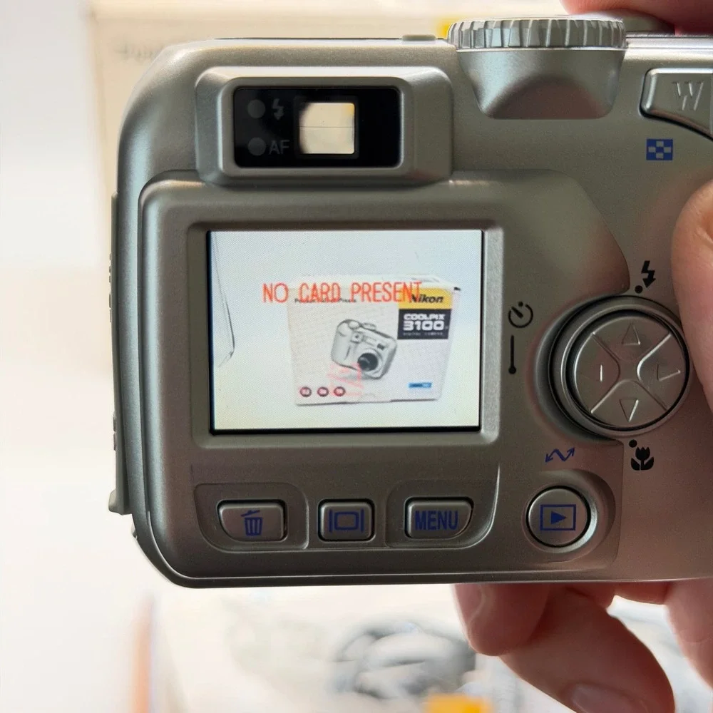 Nikon Coolpix 3100 Digital Camera Silver 3.2MP 3x Optical Zoom Boxed Bundle